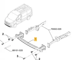 Fiat Talento priekinio bamperio balkis